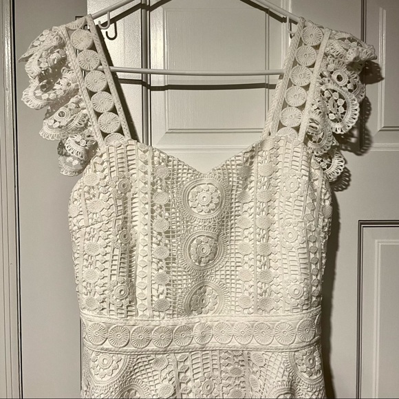 NWT Jaus White Lacey Dress - Picture 3 of 6